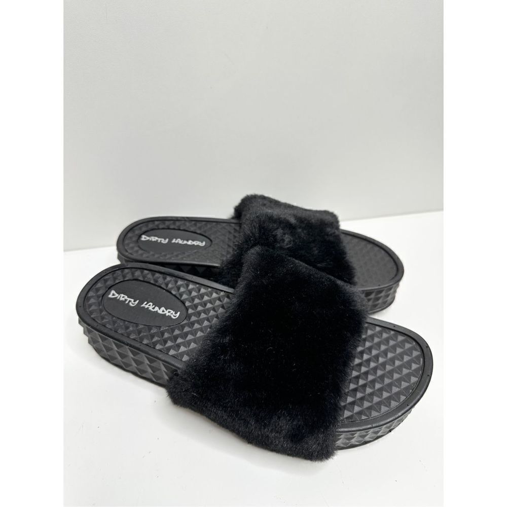 Dirty Laundry Shoes Womens Size 9 Slide‎ On Sonny Fur Sandals